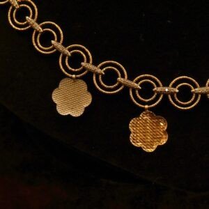 22KT Gold Casting Work Necklace (HUID Hallmarked) – Elegant Traditional Collection (17.12g)