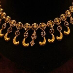 22KT Gold Turkish Plain Work Necklace (HUID Hallmarked) – Elegant Contemporary Collection (16.68g)