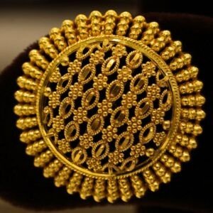 22KT Gold Kolkata Pattern Earrings (HUID Hallmarked) – Elegant Traditional Collection (8.52g)