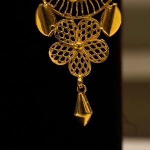 22KT Gold Kolkata Design Earrings (HUID 22KT Gold Kolkata Design Earrings (HUID Hallmarked) – Elegant Traditional Collection (9.68g)Hallmarked) – Elegant Traditional Collection (9.68g)