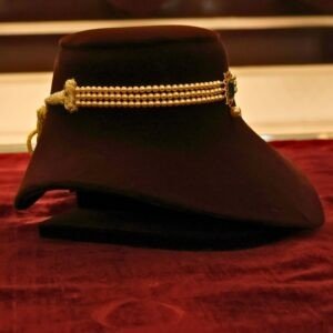 22KT Gold Pearl Choker Necklace (HUID Hallmarked) – Lightweight Elegant Collection (1.02g Gold)